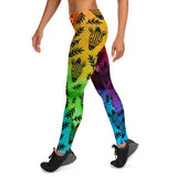 Zebra Peaceful Plant Leggings