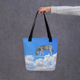 Zebra In The Clouds Tote bag