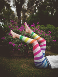 Zentangle White Zebra Stripes Leggings