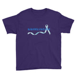 Awareness Starts Here/Blue Youth Short Sleeve T-Shirt