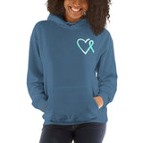 September Interstitial Cystitis Awareness/WARRIOR Marble Print Unisex Hoodie