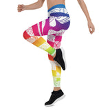 Zentangle White Zebra Stripes Leggings