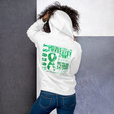 August Gastroparesis Awareness Month/WARRIOR Marble Print Unisex Hoodie