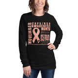 November CRPS/RSD Awareness Month Watercolor Print Unisex Long Sleeve Tee