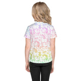 In A World Of Unicorns Be A Zebra/Orange Ribbon All Over Print Kids T-Shirt