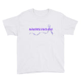 Awareness Starts Here/Purple Youth Short Sleeve T-Shirt