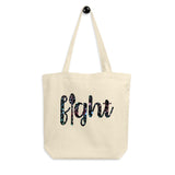 Fight Spoonie Flowers Eco Tote Bag