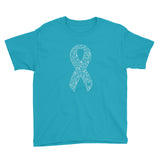 Whimsical Ribbon Youth Short Sleeve T-Shirt