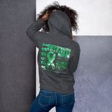 August Gastroparesis Awareness Month/WARRIOR Marble Print Unisex Hoodie