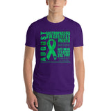 August Gastroparesis Awareness Month/WARRIOR Tie Dye Print Short-Sleeve T-Shirt