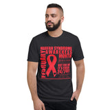 February Marfan Syndrome Awareness Month/WARRIOR Tie Dye Print Short-Sleeve T-Shirt