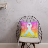Ribbons on Ribbons/Turquoise Basic Pillow