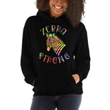 Zebra Strong Painted Print Unisex Hoodie