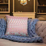 Ribbons on Ribbons/Red Basic Pillow