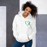August Gastroparesis Awareness Month/WARRIOR Marble Print Unisex Hoodie