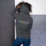 Rainbow Watercolor Awareness Creates Change Two Sided Unisex Hoodie