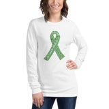 Christmas Cure Ribbon/Green Unisex Long Sleeve Tee