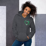 August Gastroparesis Awareness Month/WARRIOR Marble Print Unisex Hoodie