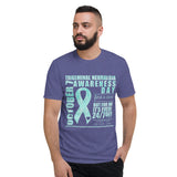 October 7th Trigeminal Neuralgia Awareness/WARRIOR Tie Dye Print Short-Sleeve T-Shirt