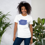 Christmas Cure Splat/Blue Short-Sleeve Unisex T-Shirt