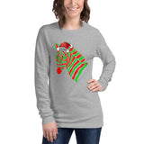 Wild About The Holidays Zebra Unisex Long Sleeve Tee