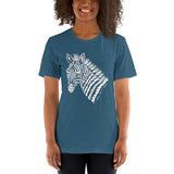 Fight Like A Zebra Zentangle Short-Sleeve Unisex T-Shirt