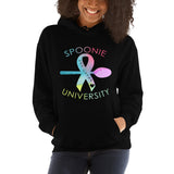 Spoonie University Nap Champ Rainbow Watercolor Print Unisex Hoodie