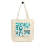 Dysautonomia Awareness Month Marble Eco Tote Bag
