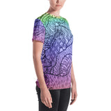 Zebra Zentangles All Over Print Women's T-shirt