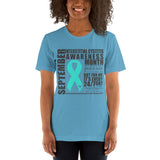 Two Sided Facts/September Interstitial Cystitis Awareness Month Short-Sleeve Unisex T-Shirt