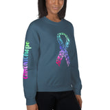 Chronic Hope Spoonspirations Ribbon Sleeve Print Unisex Sweatshirt