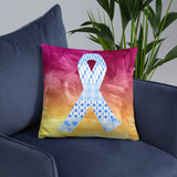 Ribbons on Ribbons/Blue Basic Pillow