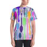 Spoonie Heart Bokeh All Over Print Women's T-shirt