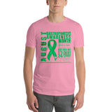 August Gastroparesis Awareness Month/WARRIOR Tie Dye Print Short-Sleeve T-Shirt