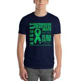 August Gastroparesis Awareness Month/WARRIOR Tie Dye Print Short-Sleeve T-Shirt