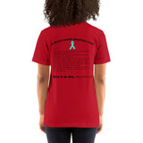 Two Sided Facts/September Interstitial Cystitis Awareness Month Short-Sleeve Unisex T-Shirt