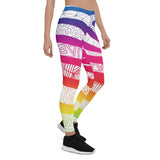 Zentangle White Zebra Stripes Leggings