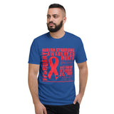 February Marfan Syndrome Awareness Month/WARRIOR Tie Dye Print Short-Sleeve T-Shirt