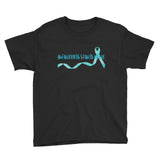 Awareness Starts Here/Turquoise Youth Short Sleeve T-Shirt