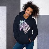 Fight Like A Zebra Rainbow Zentangle Unisex Hoodie