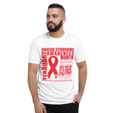 February Marfan Syndrome Awareness Month/WARRIOR Tie Dye Print Short-Sleeve T-Shirt