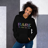 Rare It's Who We Are Rainbow Stripes Unisex Hoodie