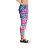 Whimsical Ribbon Stripes Leggings