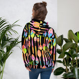 Painted Spoons Print All Over Unisex Hoodie