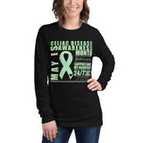May Celiac Disease Awareness/SUPPORTER Watercolor Print Unisex Long Sleeve Tee