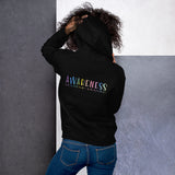 Rainbow Watercolor Awareness Creates Change Two Sided Unisex Hoodie