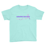 Awareness Starts Here/Purple Youth Short Sleeve T-Shirt