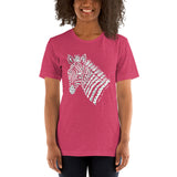 Fight Like A Zebra Zentangle Short-Sleeve Unisex T-Shirt