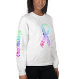 Chronic Hope Spoonspirations Ribbon Sleeve Print Unisex Sweatshirt