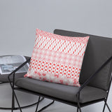 Ribbons on Ribbons/Red Basic Pillow